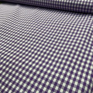 Manta Cantel blanco con morado / yarda
