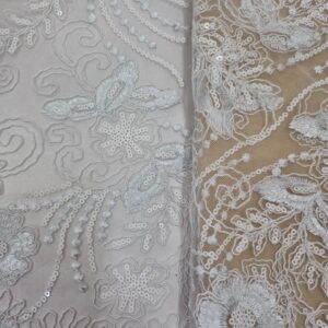 Tul Bordado/ Blanco