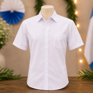 Camisa Dacrón/ Manga corta